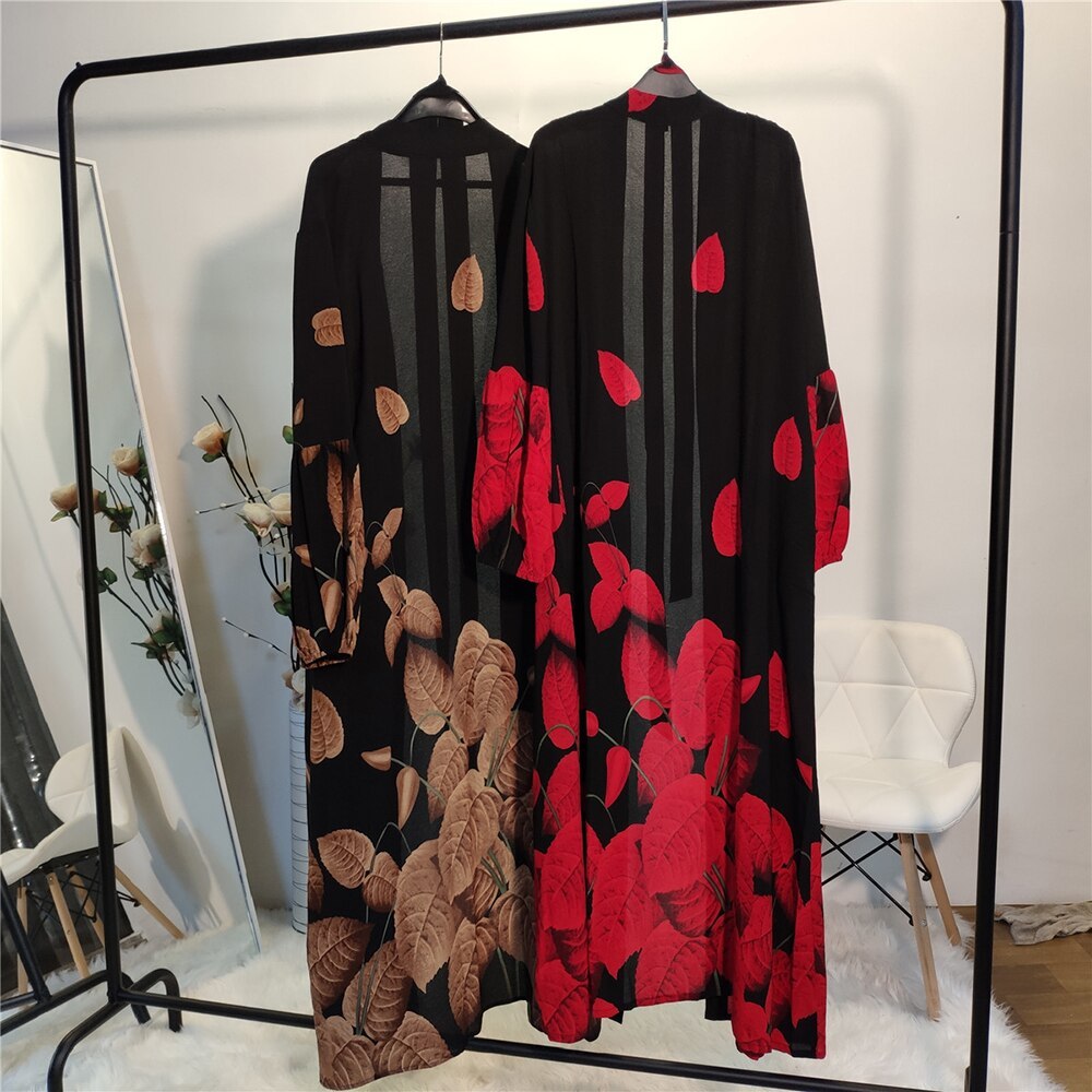 Blumen Chiffon Abaya