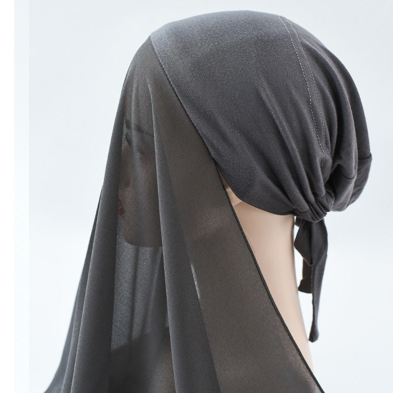 Chiffon Hijab + Bonnet