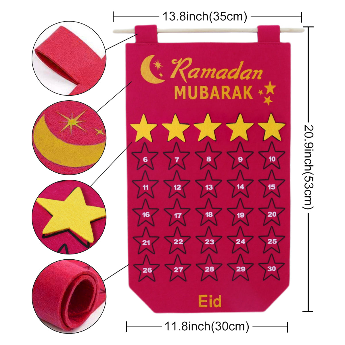 Ramadan/Eid Filz-Kalender für Kinder