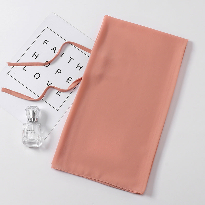 Chiffon Hijab mit Bund