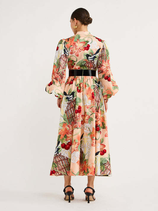 Floral Swing-Kleid