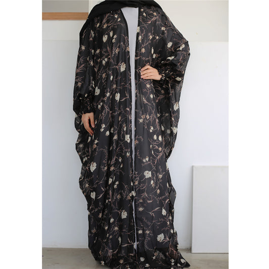 Chiffon Blumen Abaya