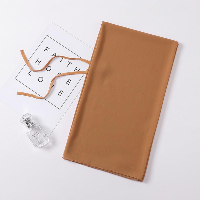 Chiffon Hijab mit Bund