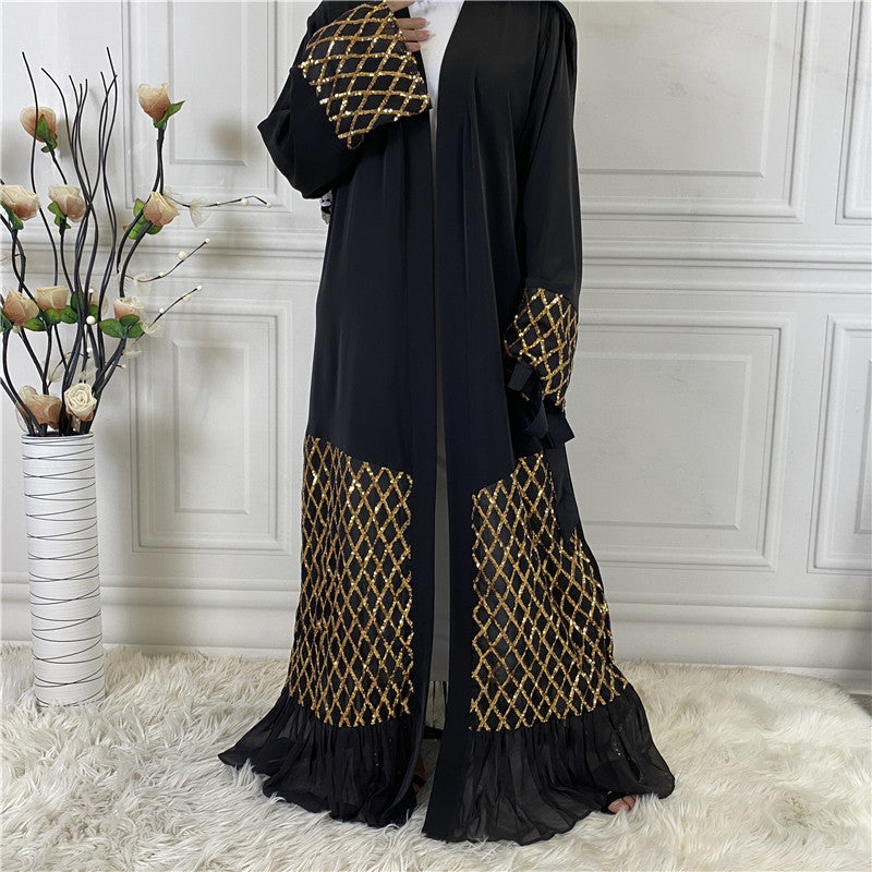 Golden Chiffon-Abaya