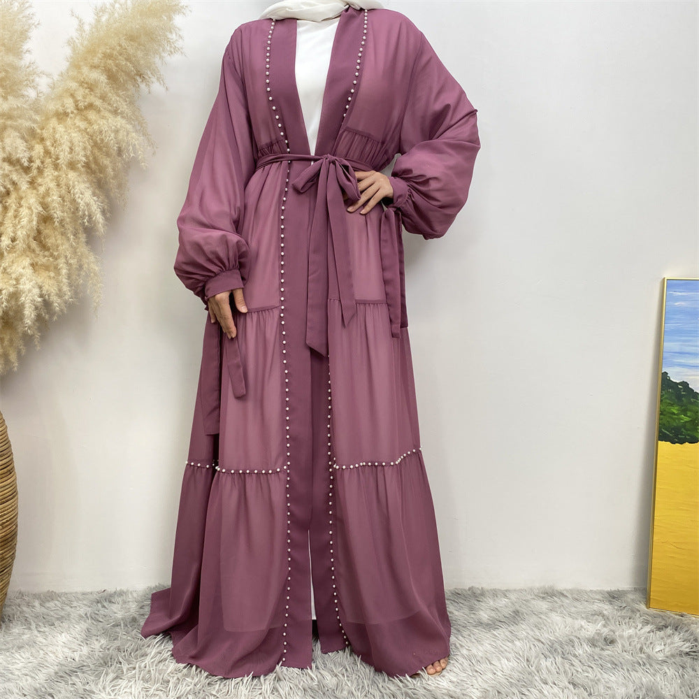 Perlen Chiffon Abaya