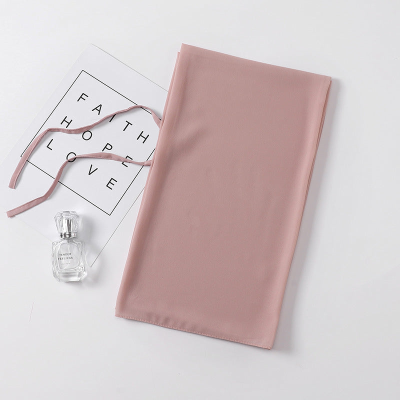 Chiffon Hijab mit Bund