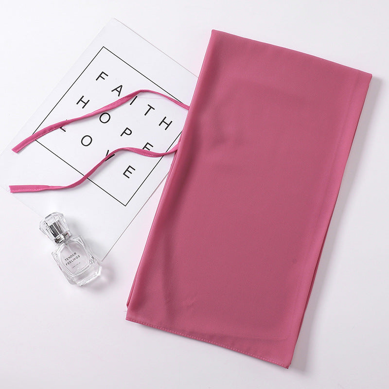 Chiffon Hijab mit Bund