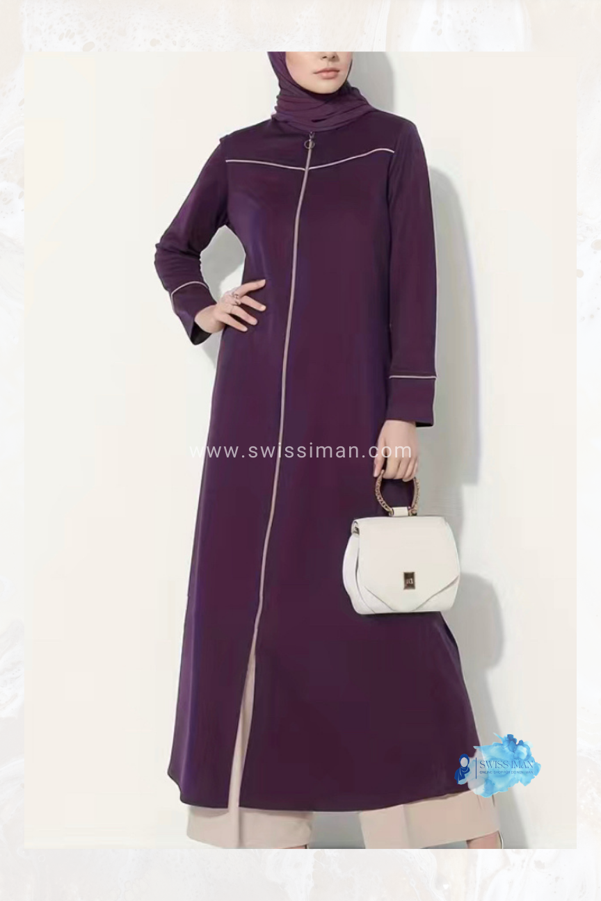 Abaya mit Reissverschluss