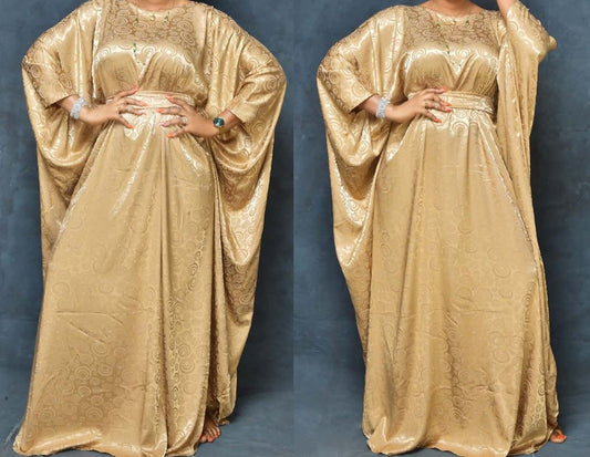 Satin Kaftan mit Muster