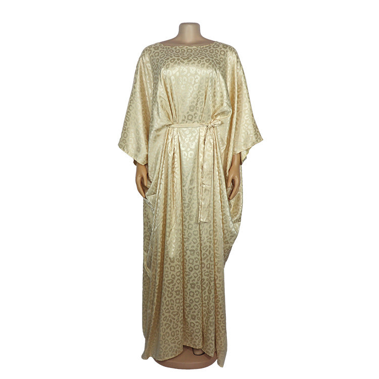 Satin Kaftan mit Muster