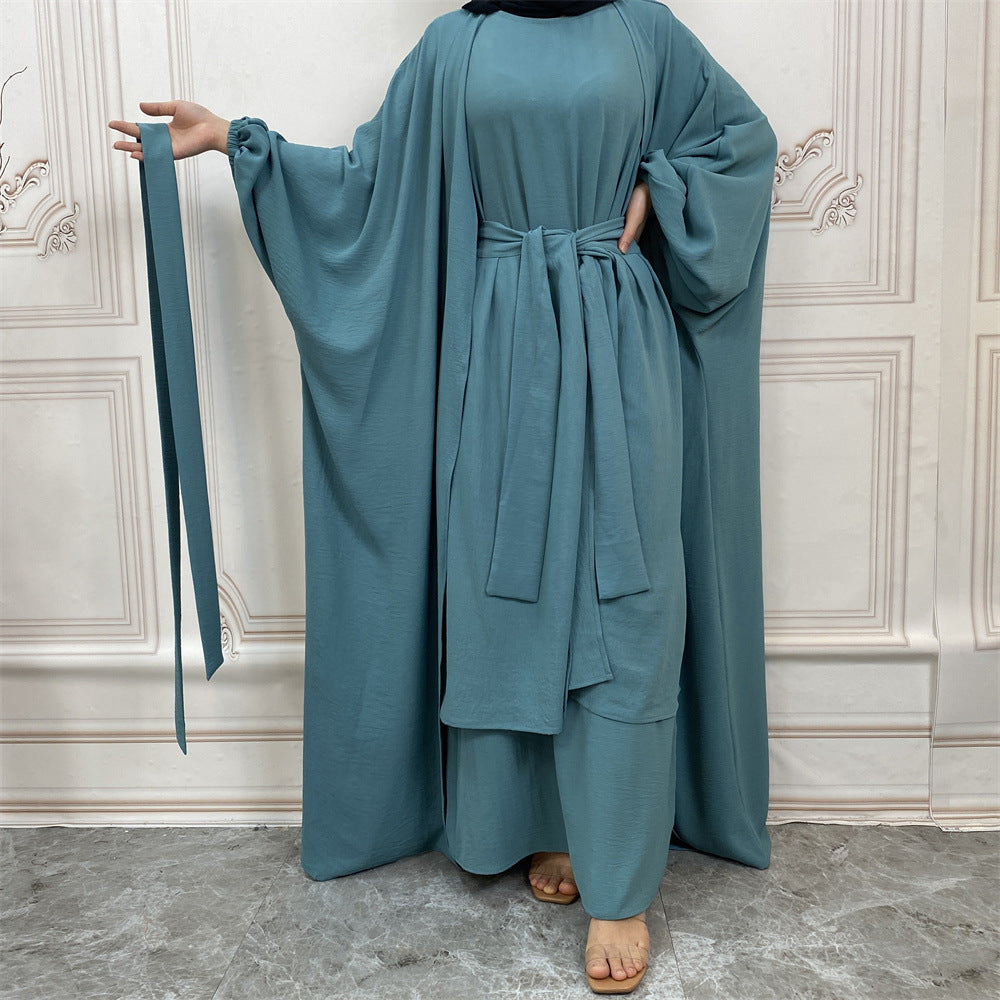 Dreiteiliges Abaya-Set