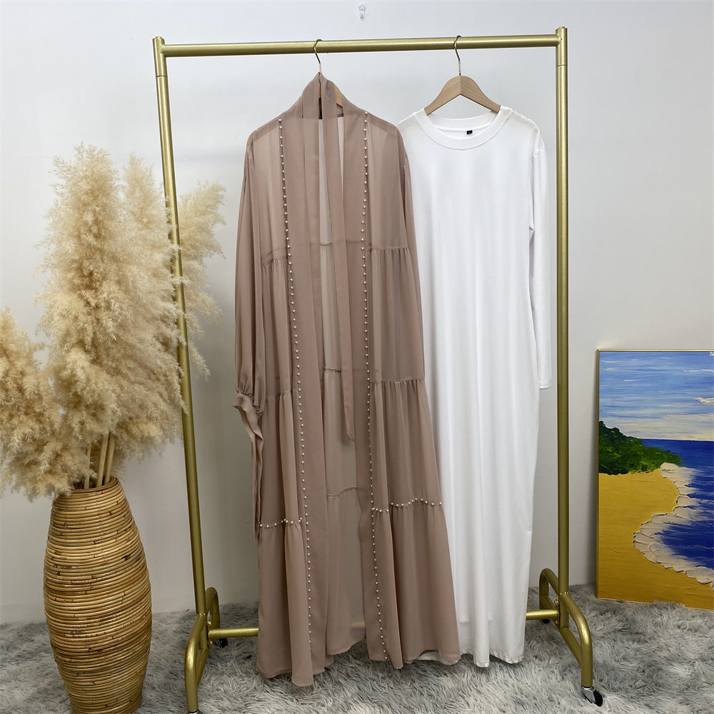 Perlen Chiffon Abaya