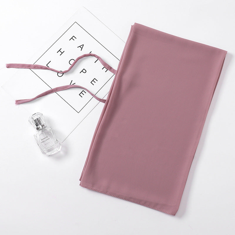 Chiffon Hijab mit Bund