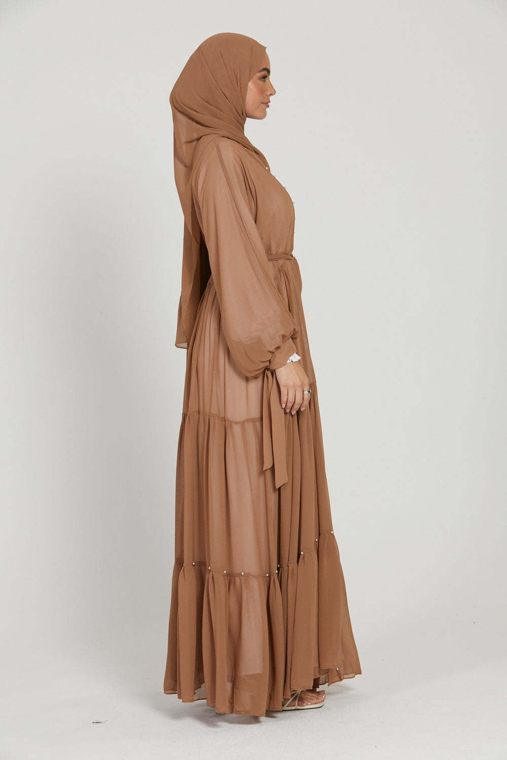 Perlen Chiffon Abaya