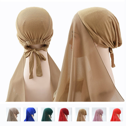 Chiffon Hijab + Bonnet