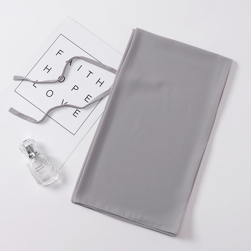 Chiffon Hijab mit Bund