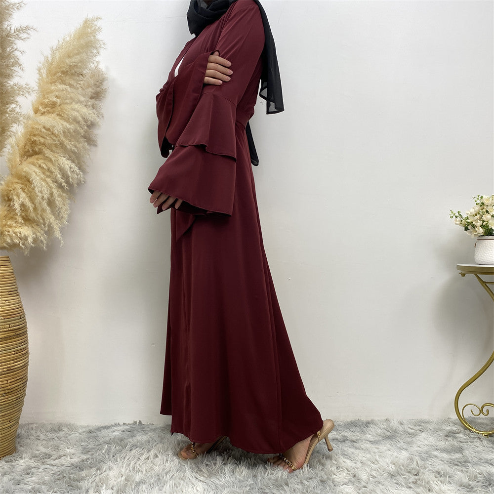 Elham Abaya in Weinrot