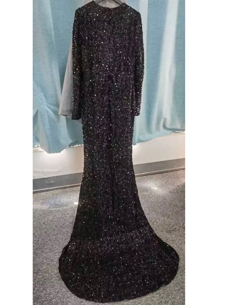 Maxi Pailletten-Kleid