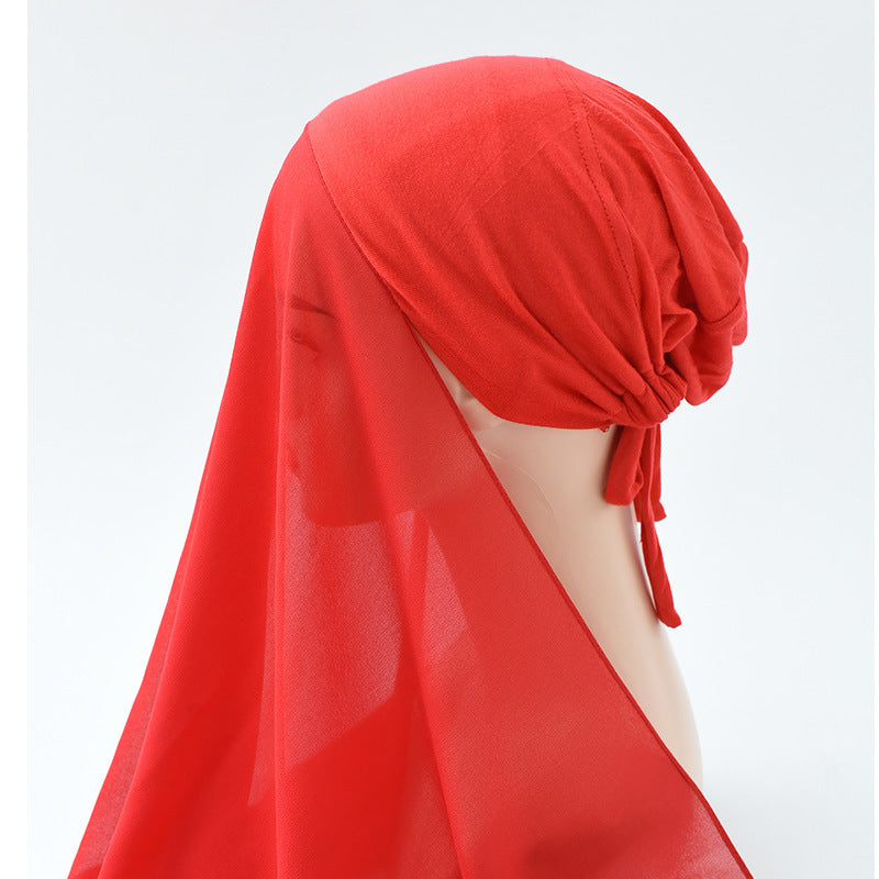 Chiffon Hijab + Bonnet