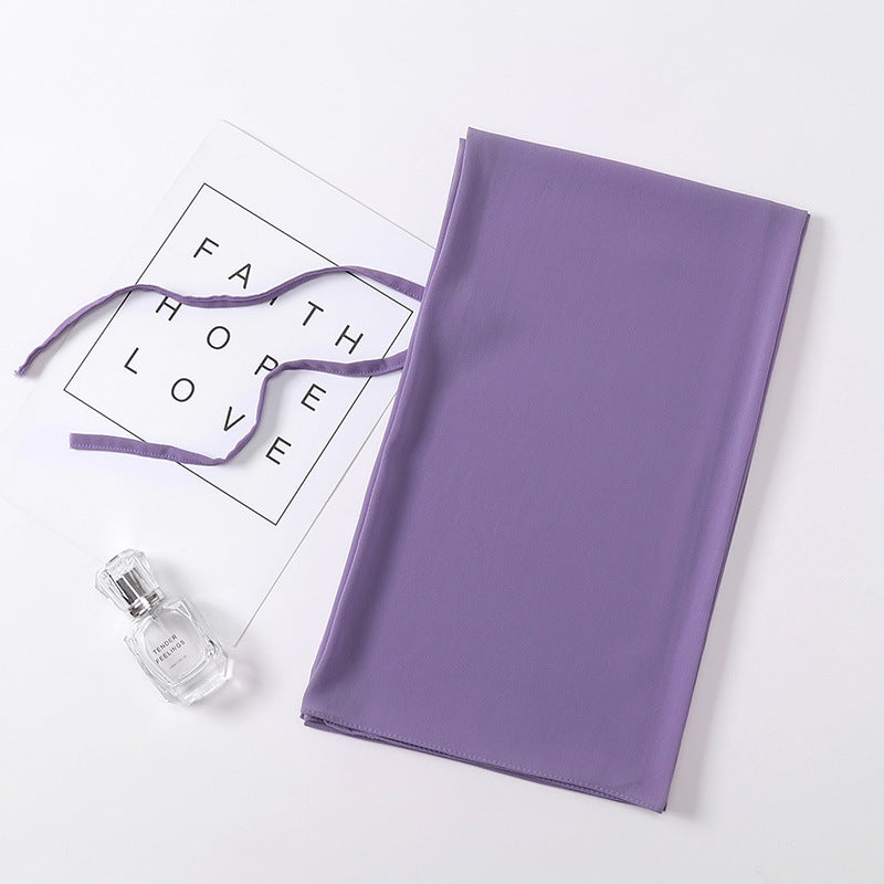 Chiffon Hijab mit Bund