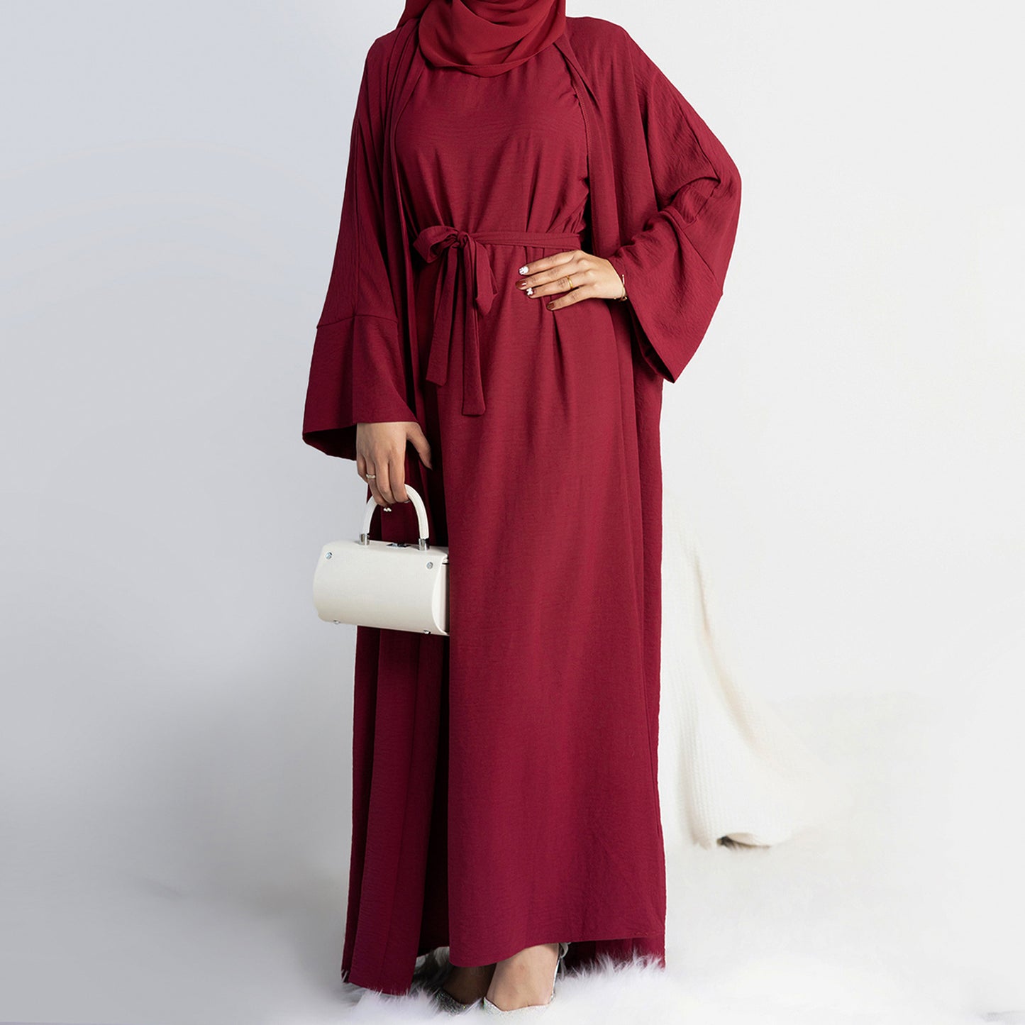 2-teiliges Abaya Set aus Baumwolle