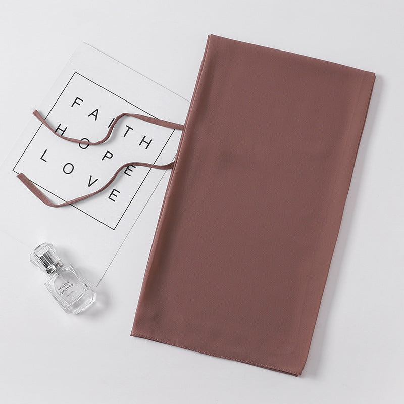 Chiffon Hijab mit Bund