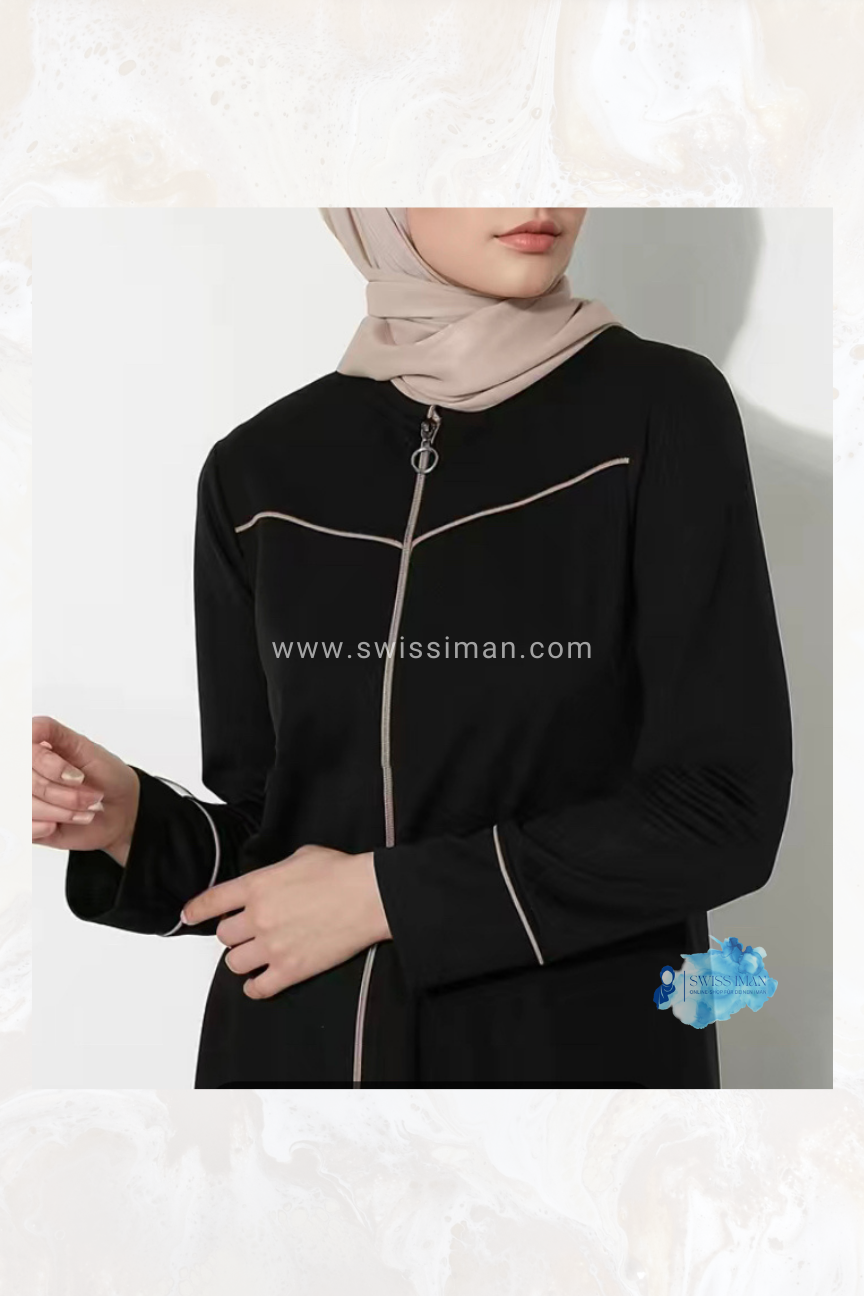 Abaya mit Reissverschluss