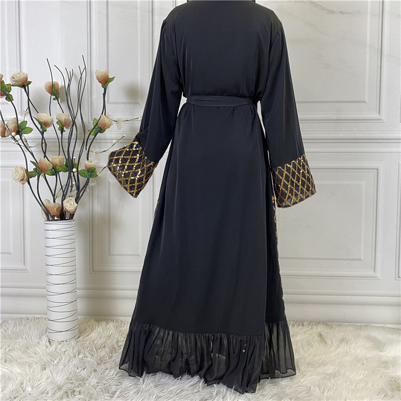 Golden Chiffon-Abaya