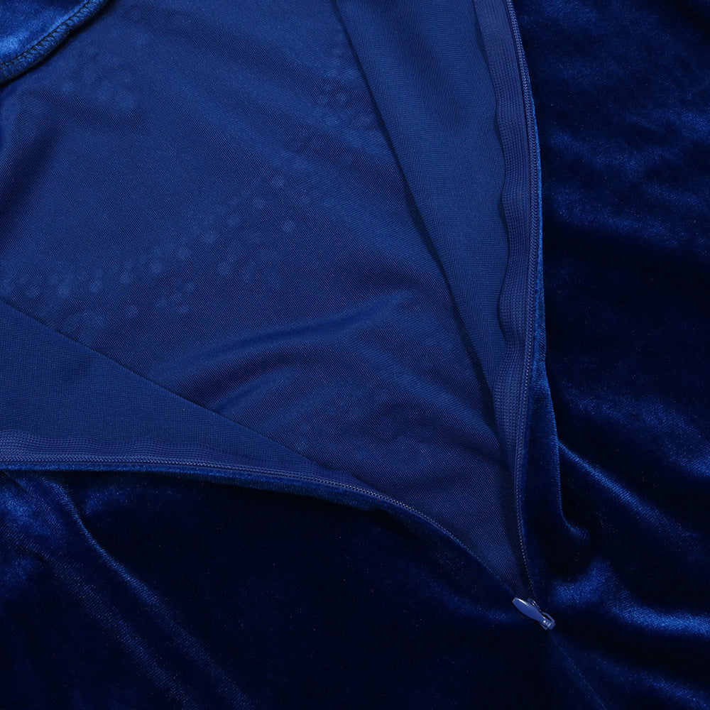 Velvet Kaftan mit Strasssteine