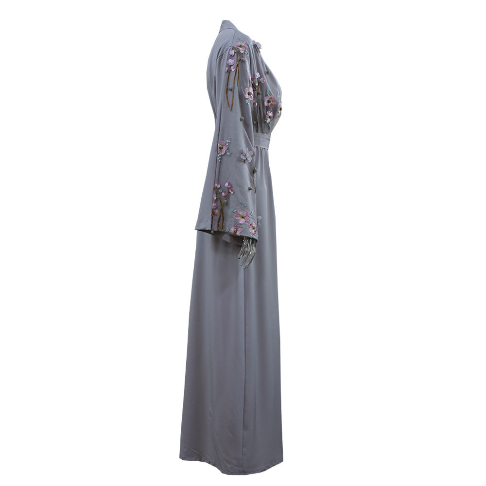 Royal Abaya mit Blumenverzierung