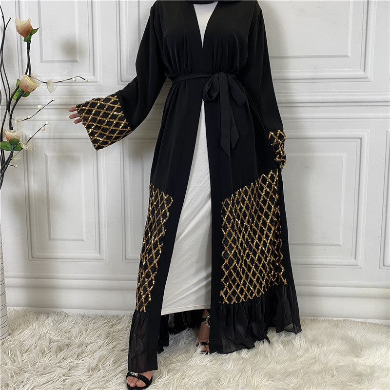 Golden Chiffon-Abaya