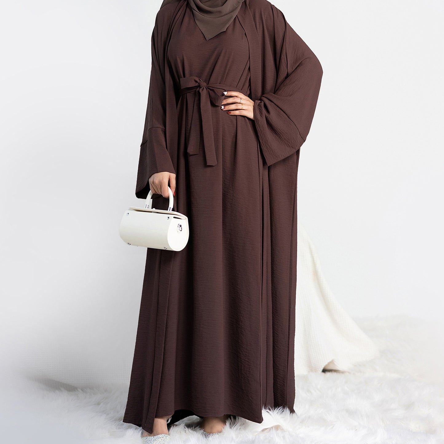 2-teiliges Abaya Set aus Baumwolle