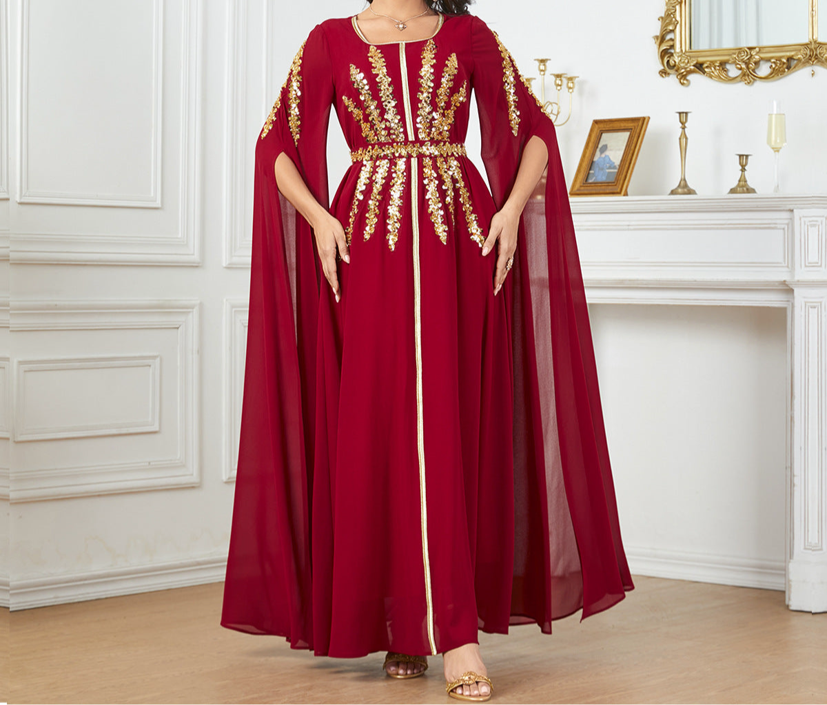 Arabischer Kaftan mit Stickerei
