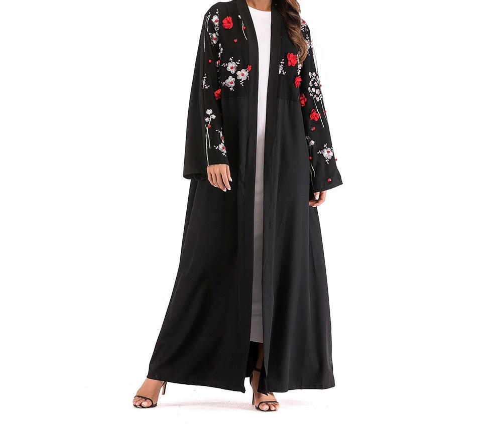 Royal Abaya mit Blumenverzierung