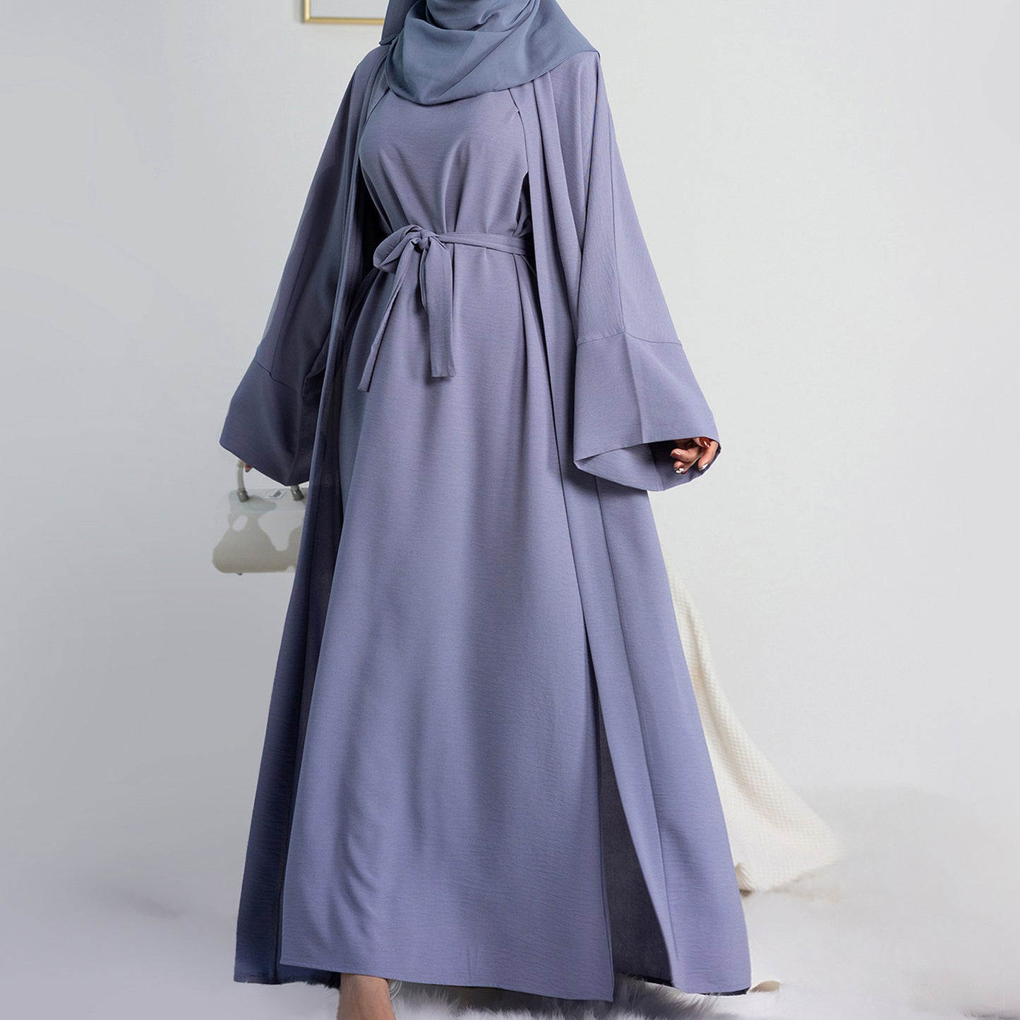 2-teiliges Abaya Set aus Baumwolle