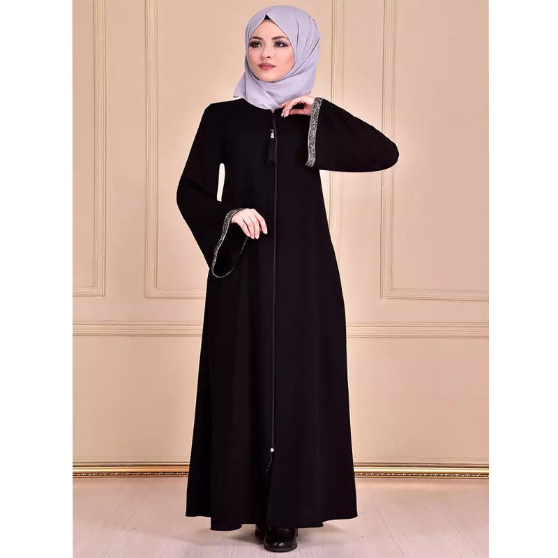 Abaya mit Reissverschluss