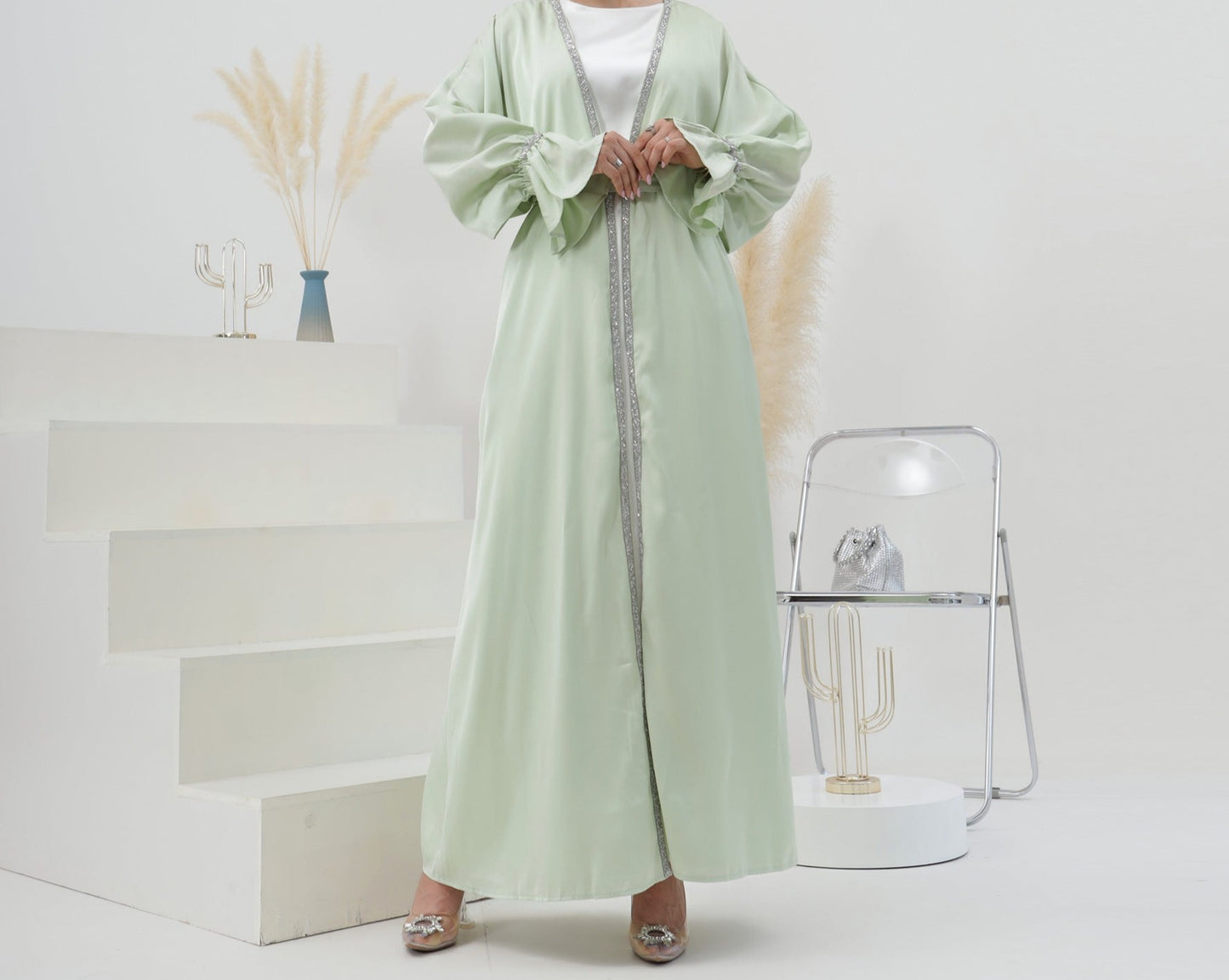 Abaya-Set mit Stickerei