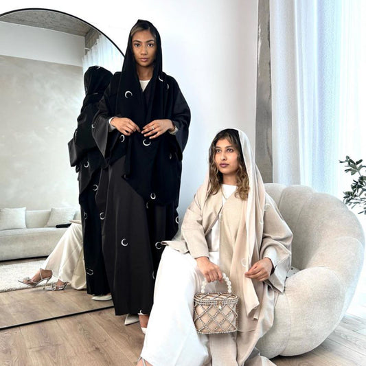 Dubai Halbmond Abaya Set