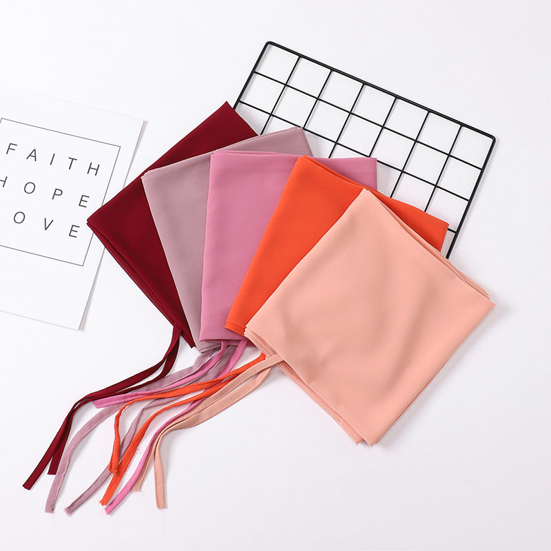 Chiffon Hijab mit Bund