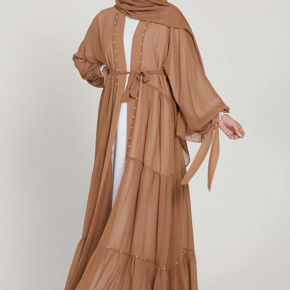 Perlen Chiffon Abaya