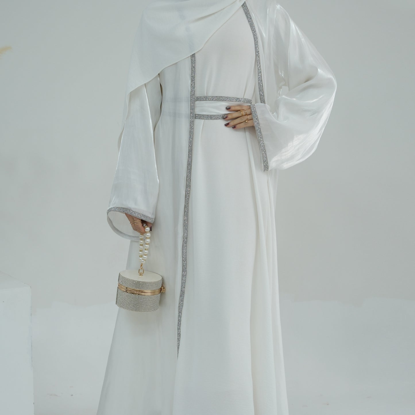 Dubai Sultan Abaya mit Strass