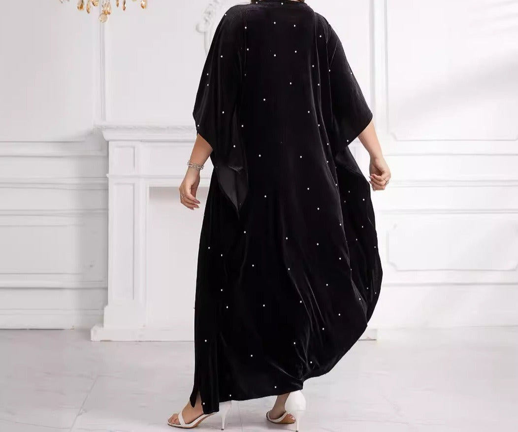 Dubai Velvet Robe mit Hijab
