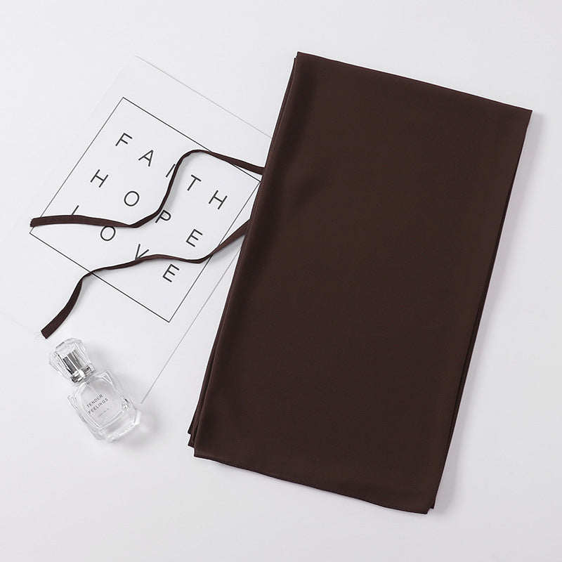 Chiffon Hijab mit Bund