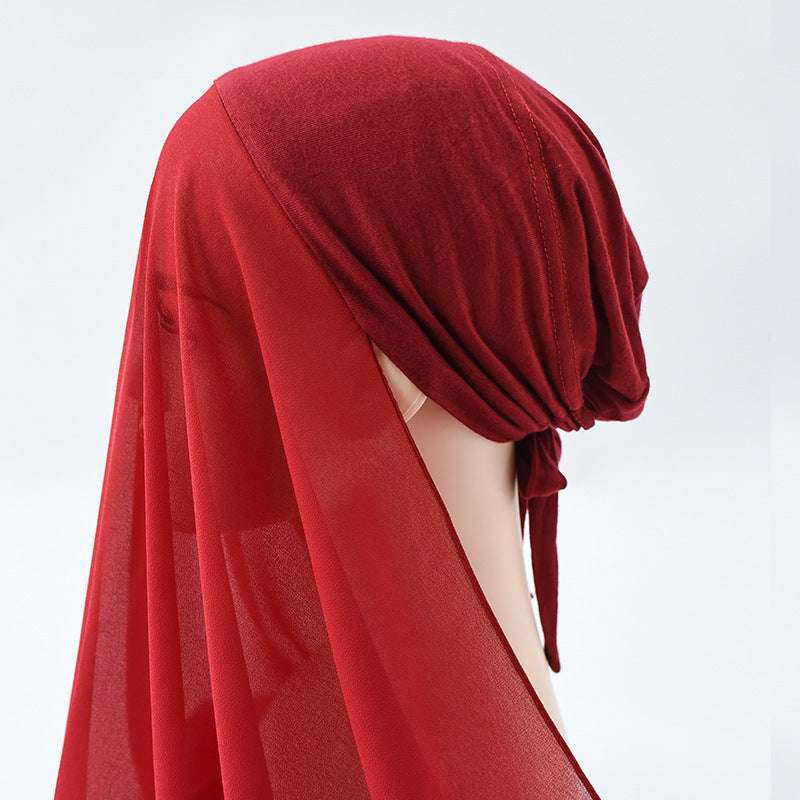 Chiffon Hijab + Bonnet