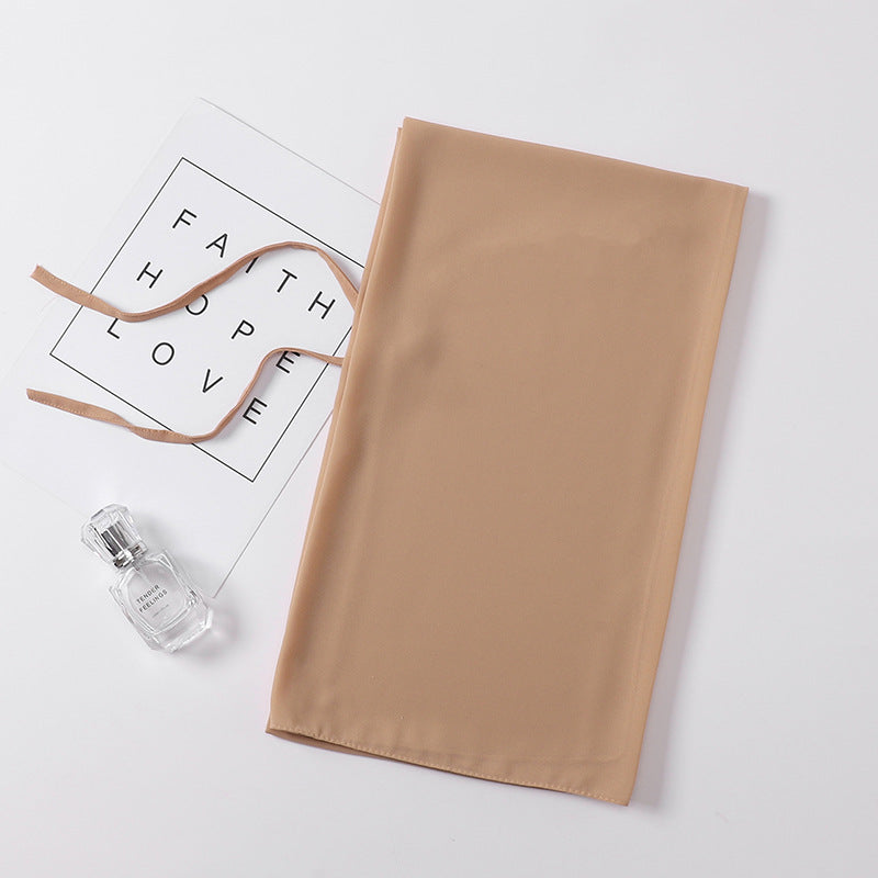 Chiffon Hijab mit Bund