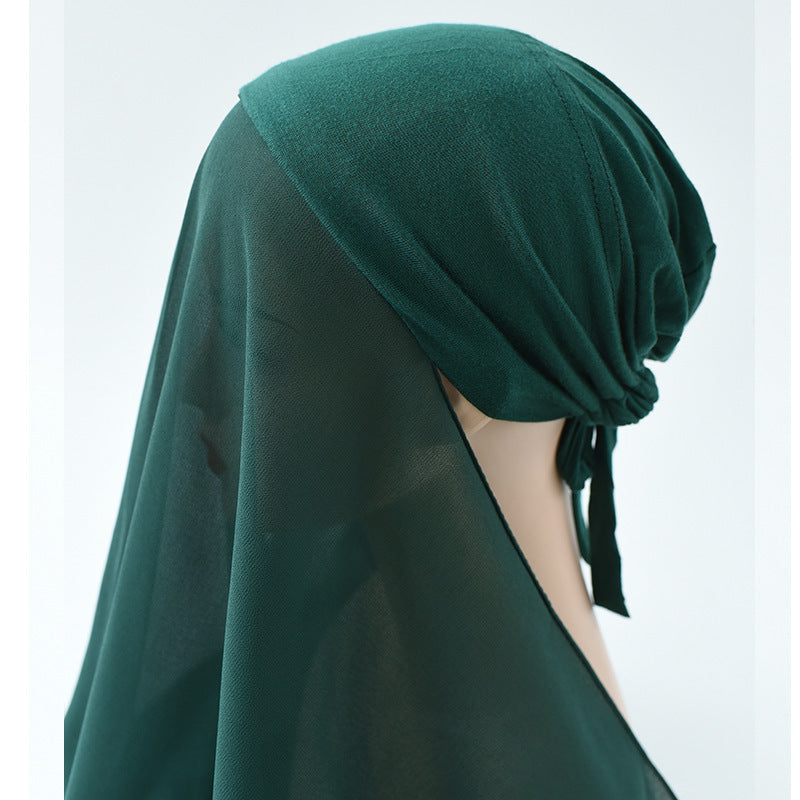 Chiffon Hijab + Bonnet