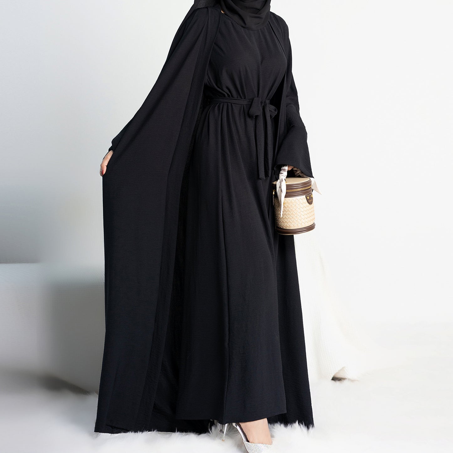 2-teiliges Abaya Set aus Baumwolle