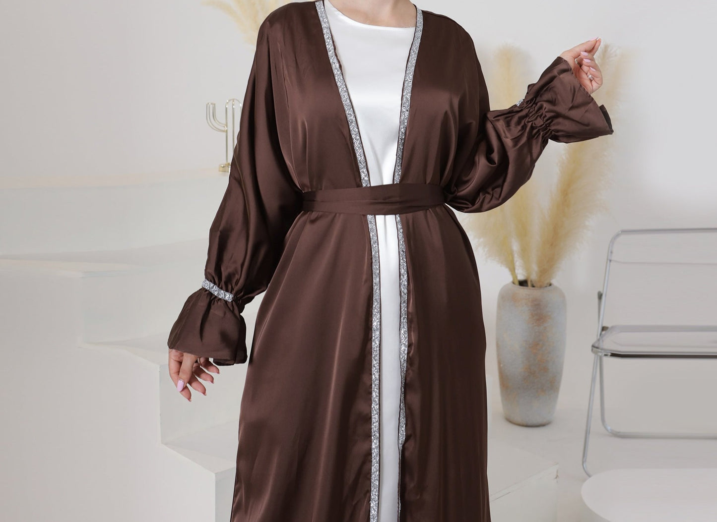 Abaya-Set mit Stickerei