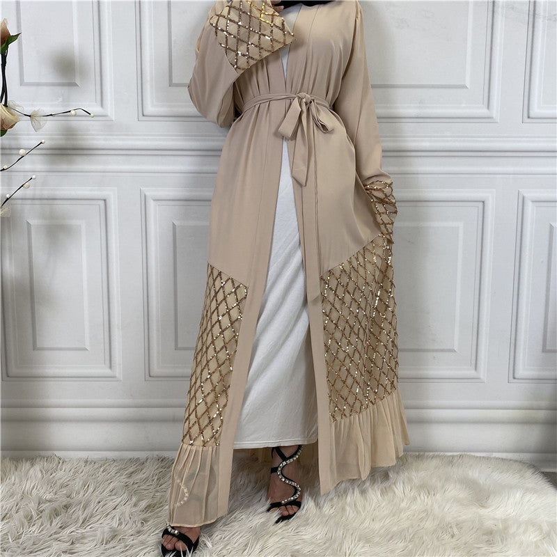 Golden Chiffon-Abaya