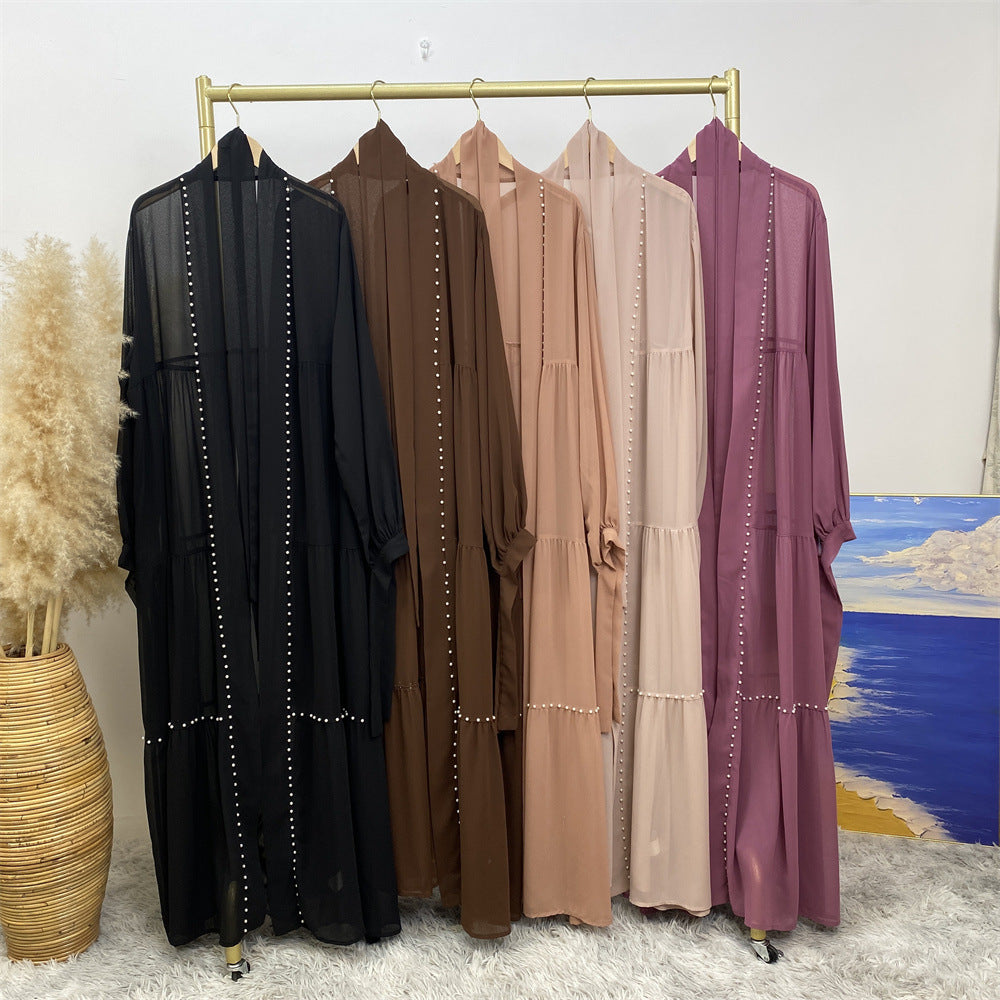 Perlen Chiffon Abaya